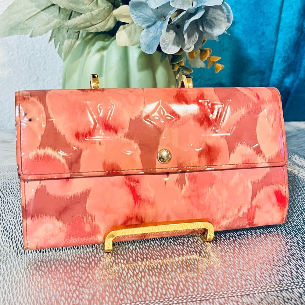 Louis vuitton Pink Floral ikat clutch wallet - Picture 2 of 14